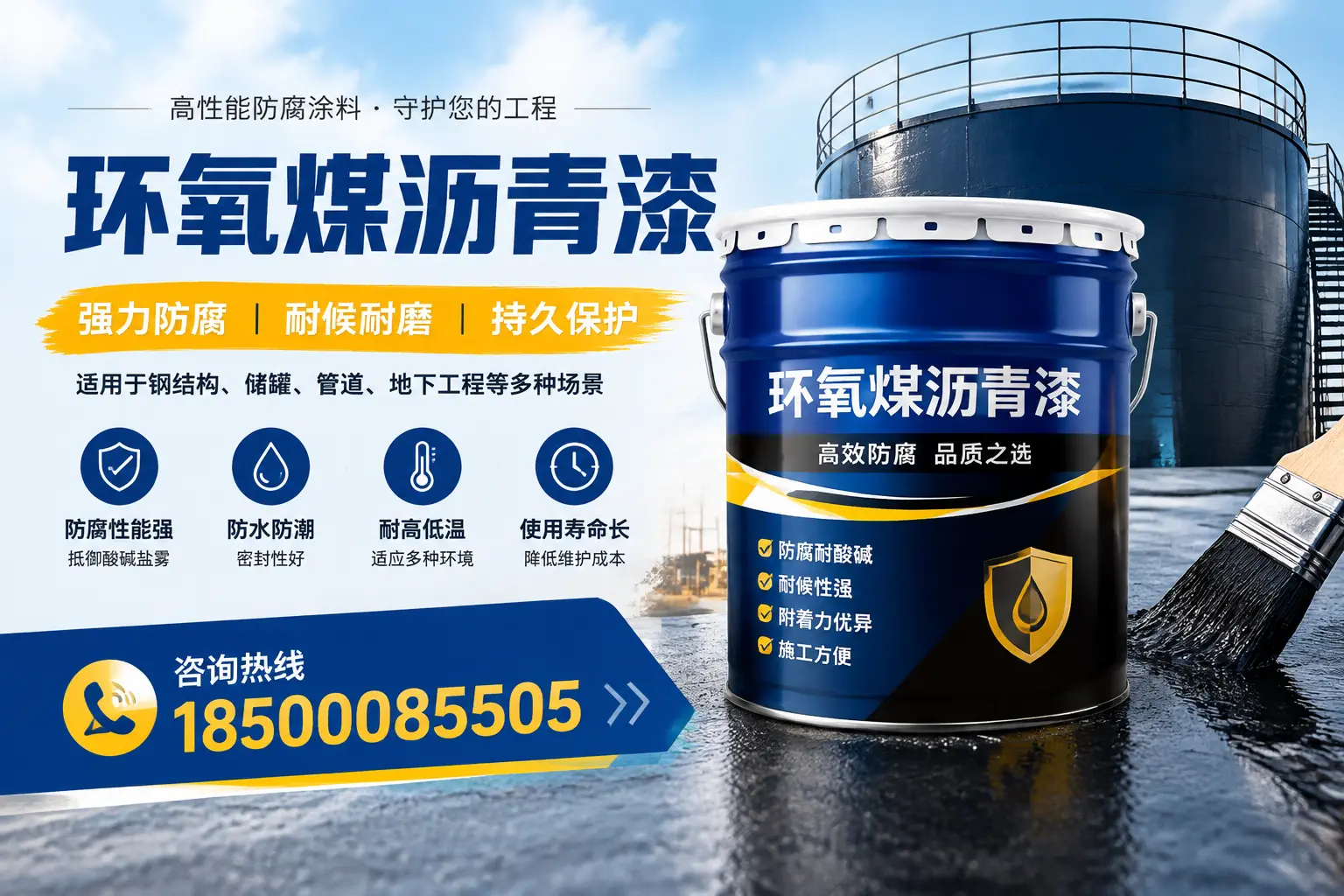 环氧煤沥青漆在工业中的应用，大庆企业的选择